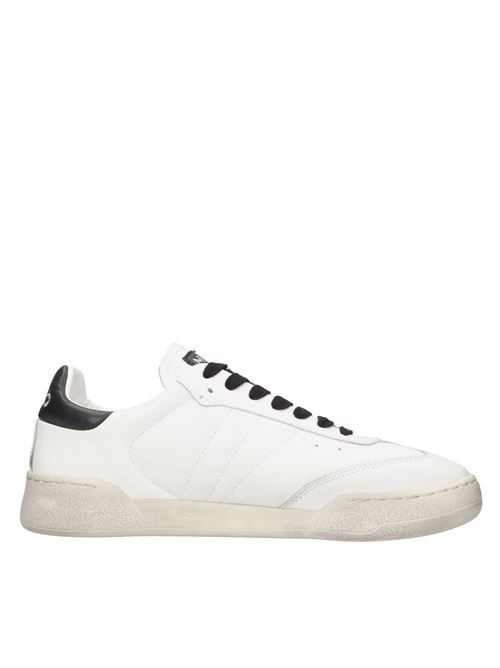 Leather sneakers MONO WAY | JIHA UOMO PELLEBIANCO-NERO